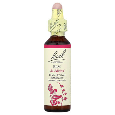 Bach, Original Flower Remedies, Elm, 0.7 fl oz (20 ml)