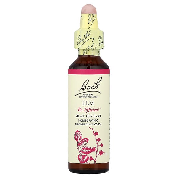 Bach, 오리지널 꽃 요법, 느릅나무, 20ml(0.7fl oz)
