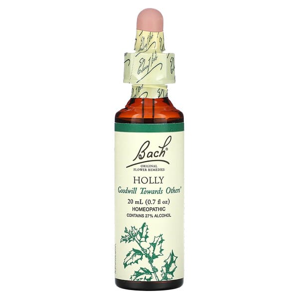 Bach, Original Flower Remedies, Holly, 0.7 fl oz (20 ml)