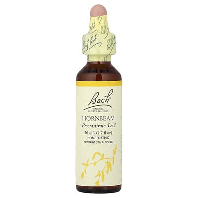 Bach, Original Flower Tonic, Hornbeam, 0.7 fl oz (20 ml)