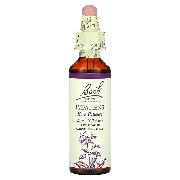 Bach Original Flower Remedies, Impatiens, 0.7 fl oz (20 ml)