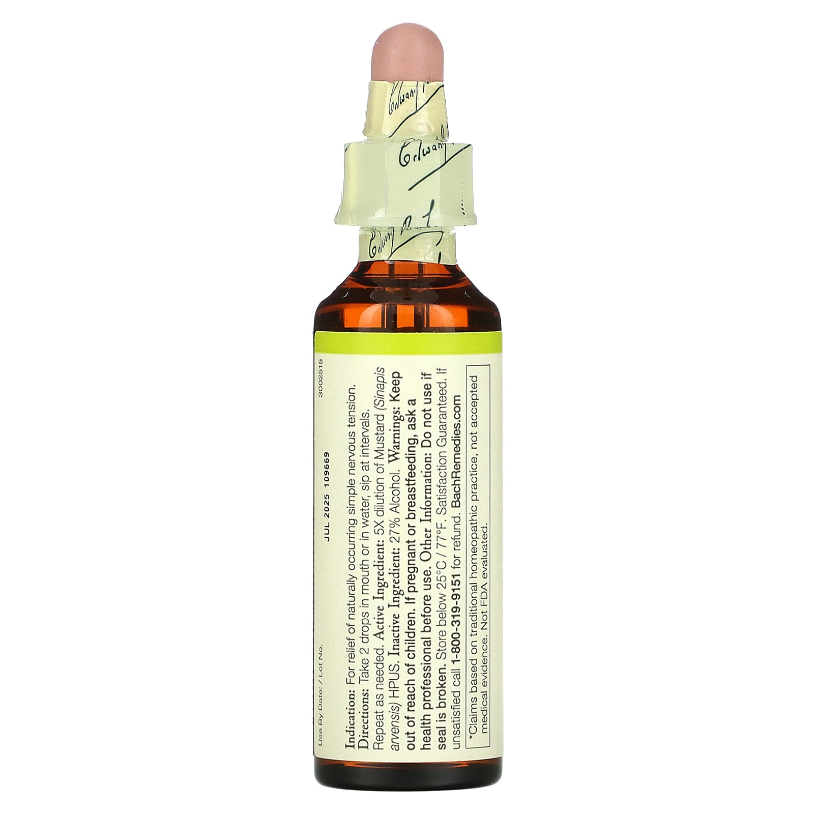 Bach, Original Flower Remedies, Mustard, 0.7 fl oz (20 ml)