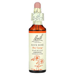 Bach, 原生花卉藥劑，岩玫瑰，0.7 fl oz (20 ml)