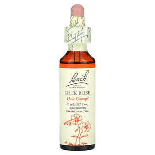 Bach, 原生花卉方剂剂，岩玫瑰，0.7 fl oz (20 ml)