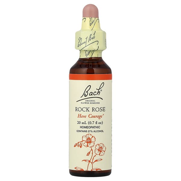 Bach, 오리지널 꽃 요법, 락 로즈, 20ml(0.7fl oz)