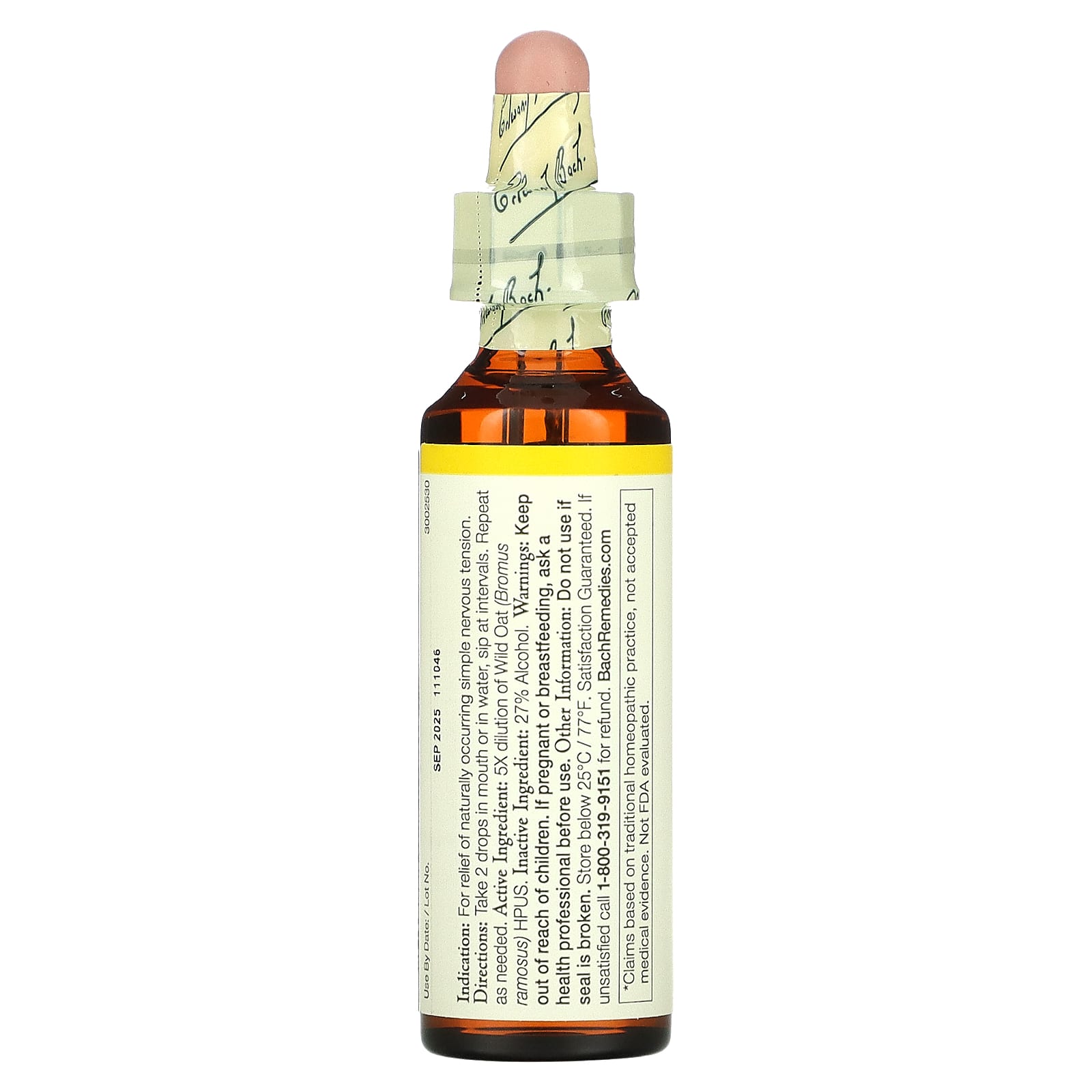 Bach, Original Flower Remedies, Wild Oat, 0.7 Fl Oz (20 Ml)