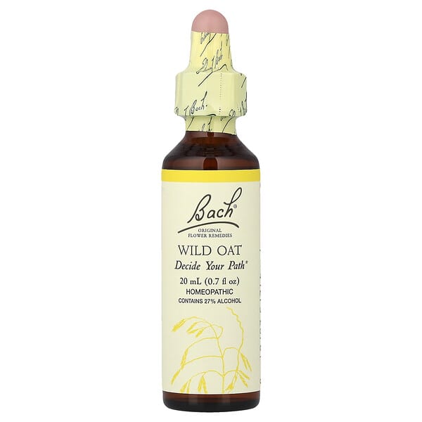 Bach, 오리지널 꽃 요법, 야생 귀리, 20ml(0.7fl oz)