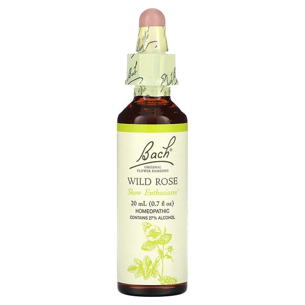 Bach, Original Flower Remedies, Wild Rose, 0.7 fl oz (20 ml)