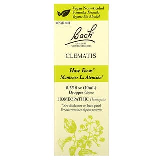 Bach, Original Flower Remedies, Clemátide, 10 ml (0,35 oz. líq.)