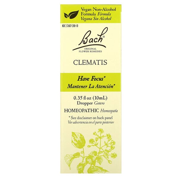 Bach, 오리지널 꽃 레미디즈, 클레마티스, 10ml(0.35fl oz)