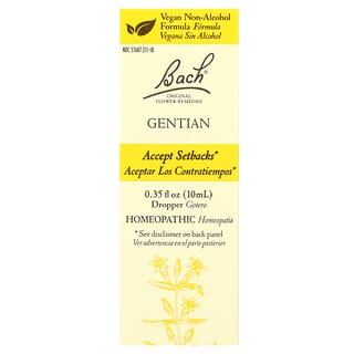 Bach, Original Flower Remedies, Genciana, 10 ml (0,35 fl oz)