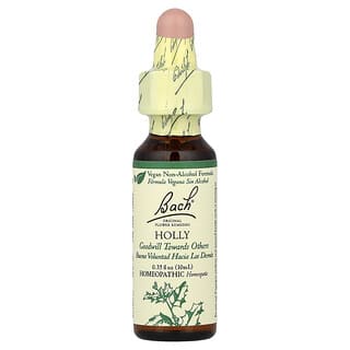 Bach, Original Flower Remedies, падуб, 10 мл (0,35 жидк. унции)