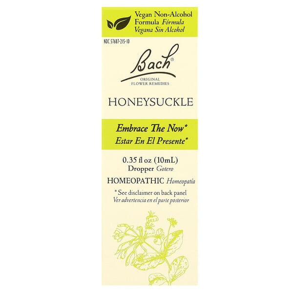 Bach Original Flower Remedies, Honeysuckle, 0.35 fl oz (10 ml)