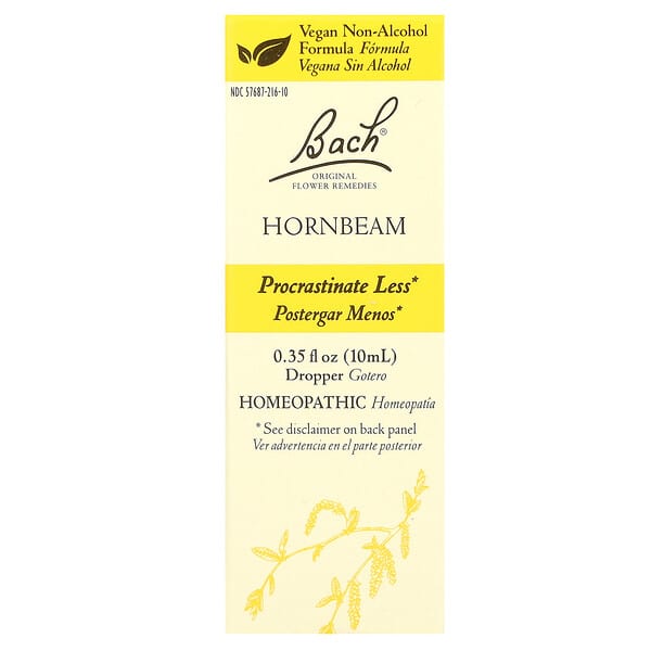 Bach, 오리지널 꽃 레미디즈, 서어나무, 10ml(0.35fl oz)