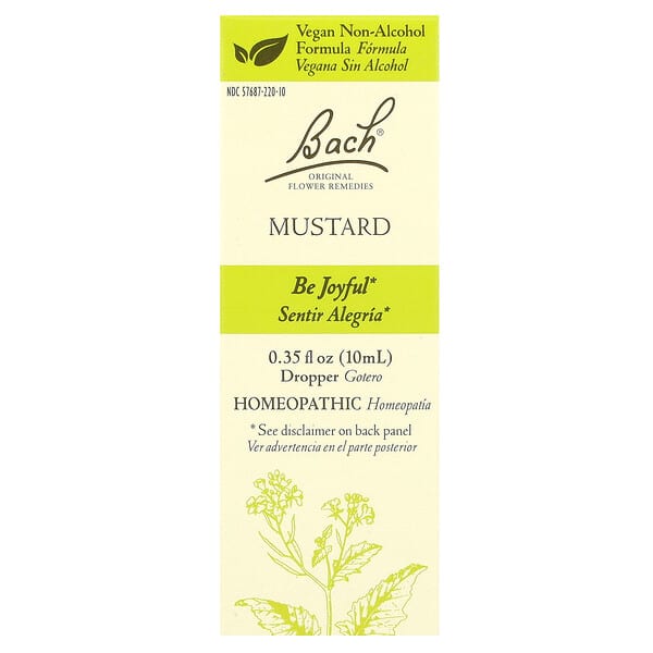 Bach, Original Flower Remedies、マスタード、10ml（0.35液量オンス）