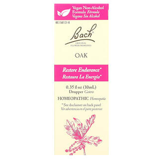 Bach, Remedios florales originales. Roble, 10 ml (0,35 oz. líq.)