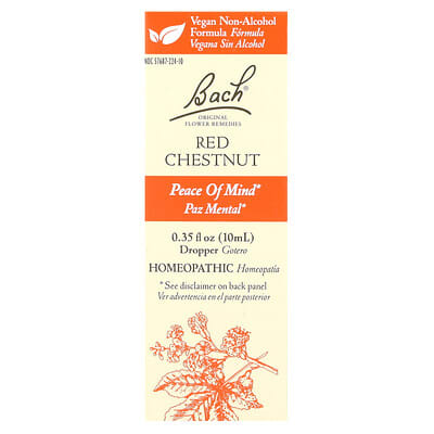 Bach, Original Flower Tonic, Red Chestnut, 0.35 fl oz (10 ml)