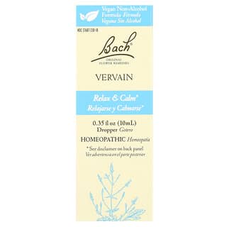 Bach, Original Flower Remedies, Vervain, Blütenheilmittel, Vervain, 10 ml (0,35 fl. oz.)