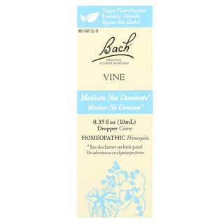 Bach, Original Flower Remedies, Vine, Blütenpflege, Vine, 10 ml (0,35 fl. oz.)