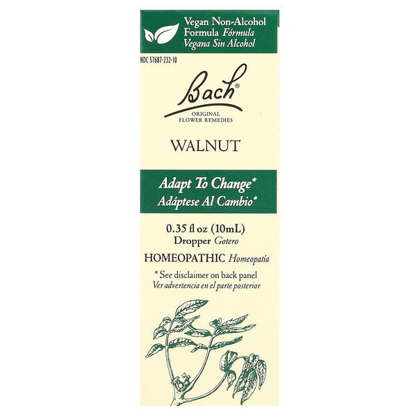 Bach Original Flower Remedies, Walnut, 0.35 fl oz (10 ml)