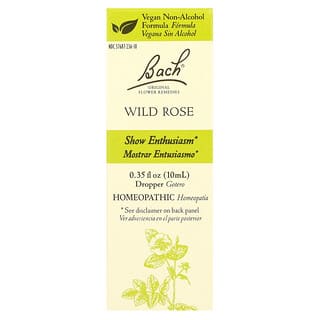 Bach, Original Flower Remedies, Wild Rose, Blütenheilmittel, Wildrose, 10 ml (0,35 fl. oz.)
