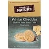 Dünne Glutenfreie Reis- Cracker, Weißer Cheddar, 4 oz (113g)