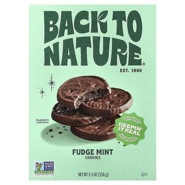 Back to Nature, Cookies, Fudge Mint, 5.5 oz (156 g) — product photo 1