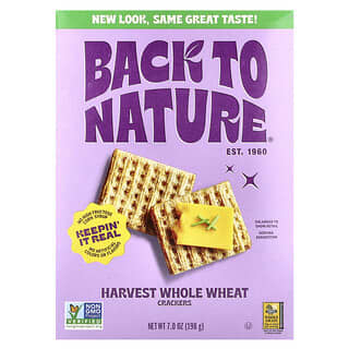 Back to Nature, Crackers, Harvest Whole Wheat, 7 oz (198 g)