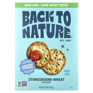 Back to Nature, Crackers, Stoneground Wheat, 5 oz (142 g)