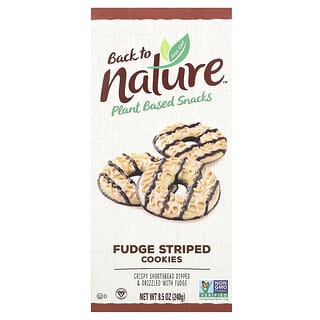 Back to Nature, Fudge Striped Cookies, 8.5 oz (240 g)