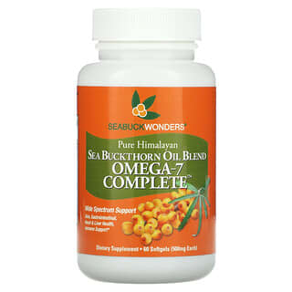 SeaBuckWonders, オメガ-7 コンプリート™, シーバックソーンオイルブレンド, 500 mg, 60 ソフトジェル
