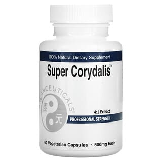 Balanceuticals, Super Corydalis, Concentración profesional, 500 mg, 60 cápsulas vegetales