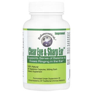 Balanceuticals, Clear Eye & Sharp Ear, 500 mg, 60 vegetarische Kapseln