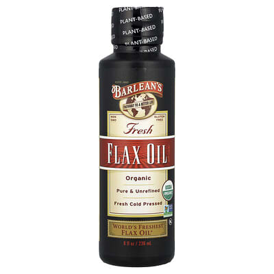 Barlean's, Organic Flax Oil, 8 fl oz (236 ml)