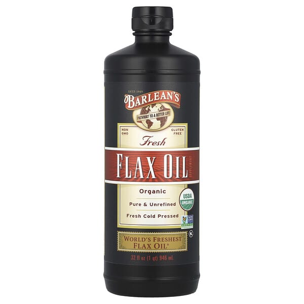 Organic Fresh Flax Oil, 32 fl oz (946 ml)