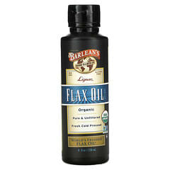 Barlean's, Organic Lignan Flax Oil Supplement, 8 fl oz (236 ml)