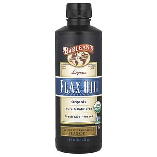 Barlean's, Organic Lignan Flax Oil, 16 fl oz (473 ml)