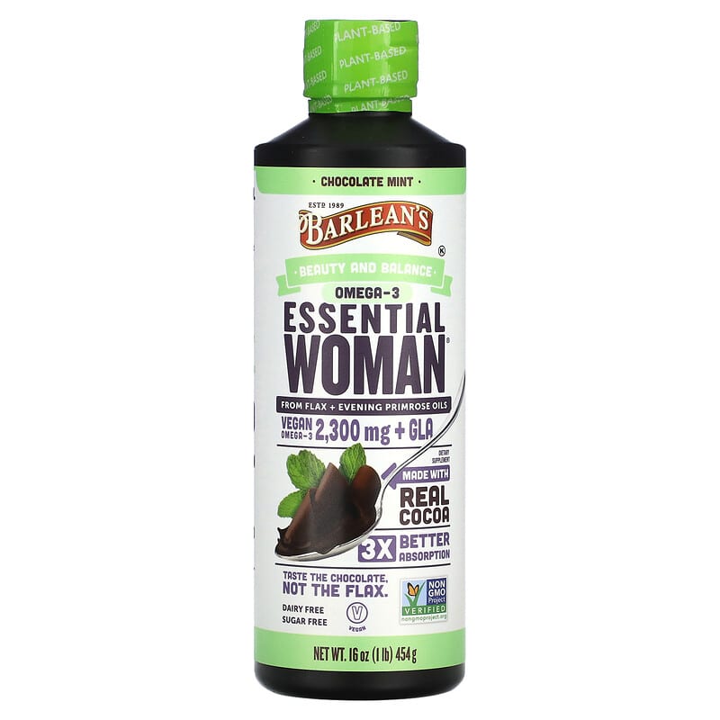 Omega 3 Essential Woman Chocolate Mint 16 oz 454 g