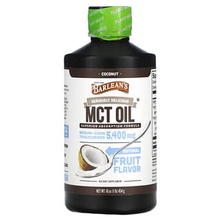 Barlean's, Seriously Delicious, MCT Oil, Superior Absorption Formula, Coconut, 5,400 mg, 1 lb (454 g)