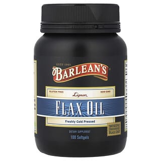 Barlean's, Лигнаново ленено масло, 100 меки капсули
