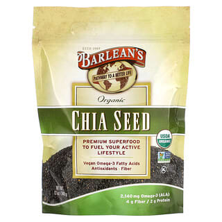 Barlean's, Semilla de chía orgánica`` 340 g (12 oz)