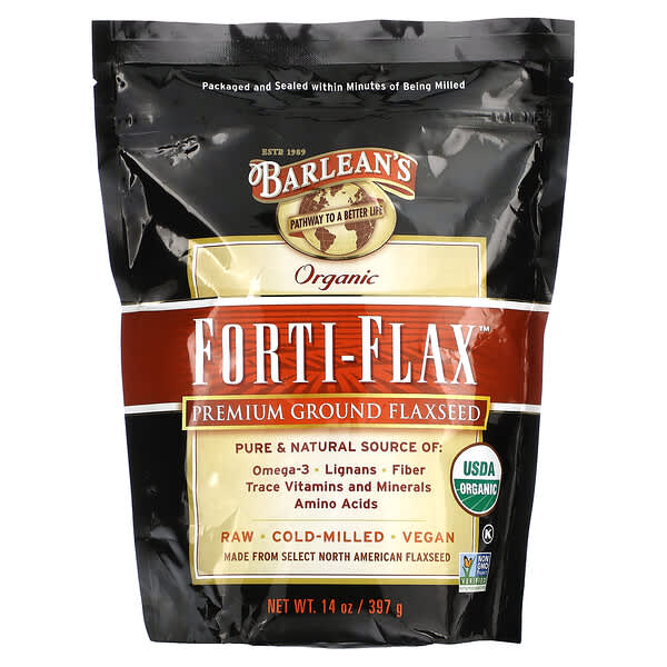 Barlean's, Organic Forti-Flax，優質亞麻籽粉，14 盎司（397 克）