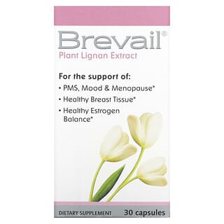 Barlean's, Brevail 植物木酚素提取物，30 粒胶囊