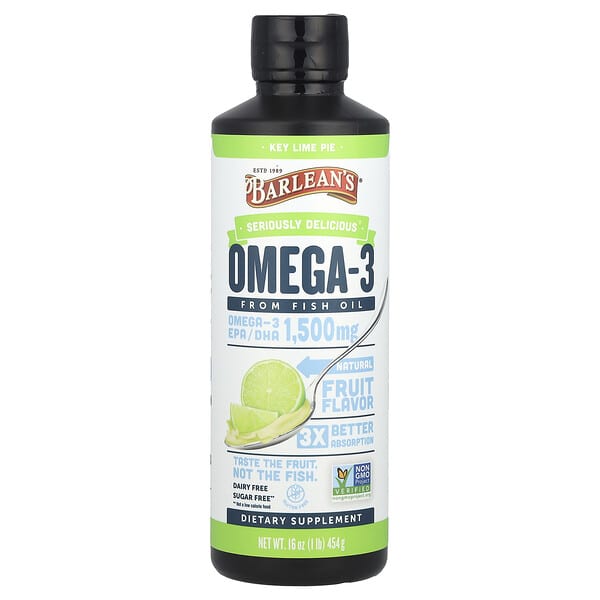 Seriously Delicious®, Omega-3 From Fish Oil, Key Lime Pie, 16 oz (454 g)