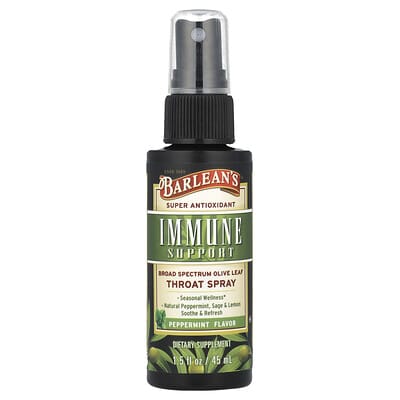 Barlean's, Olive Leaf Complex Oral Spray, Mint Flavor, 1.5 fl oz (45 ml)