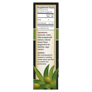 Barlean's, Complejo de hojas de olivo, rocío para la garganta, sabor a menta 45 ml (1,5 oz. líq)
