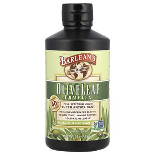 Barlean's, Complejo de hojas, con sabor natural a hoja de olivo, 16 oz (454 g)