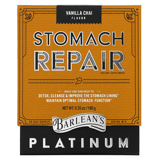 Barlean's, Reparación de estómago, Chai de vainilla, 180 g (6,35 oz)