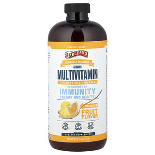 Barlean's, Seriously Delicious®, Liquid Multivitamin, Tropical, 16 fl oz (473 ml)
