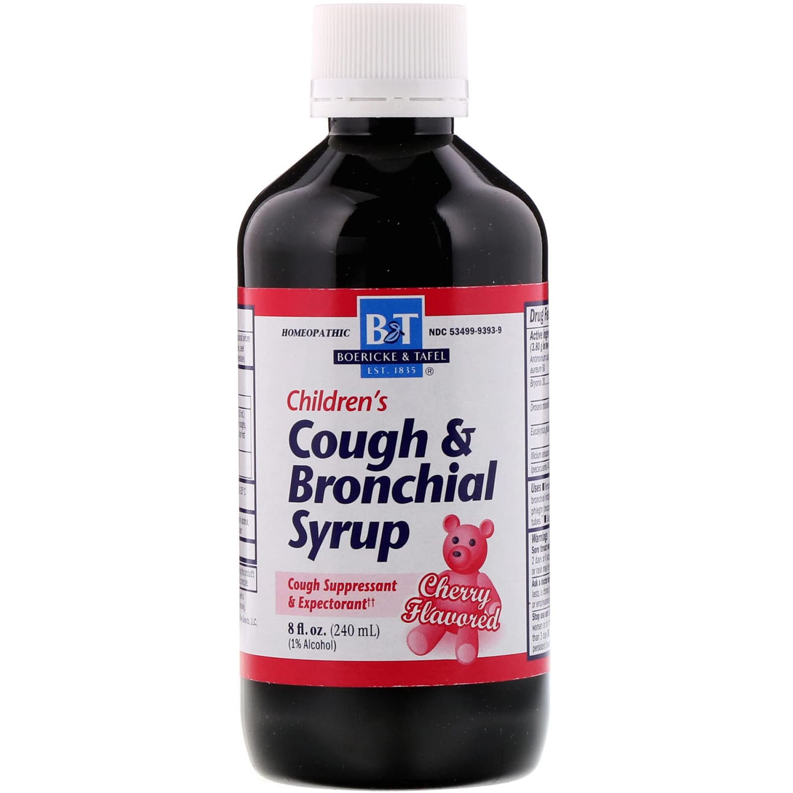 Boericke & Tafel, Premium, Children's Cough & Bronchial Syrup, Cherry